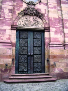 Werke von Ernst Alt: Portal der Basilika St. Johann (Saarbrücken)